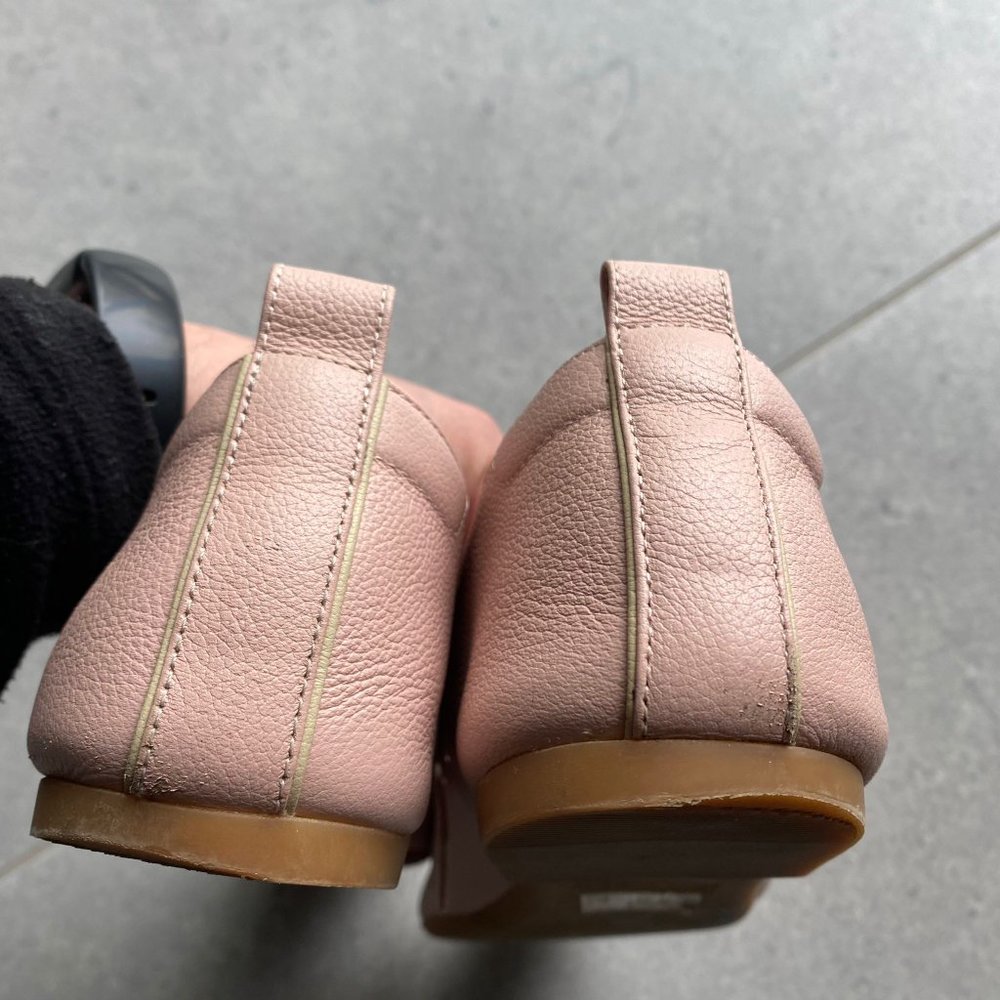 EUC Everlane the leather lace-up flat - blush pink derbys - Picture 11 of 11